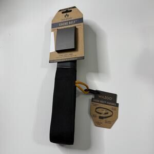 NWT WAZOO Cachet Belt Black XL 44-52 Gear Loops Adjustable Bottle Opener